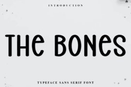 The Bones Font