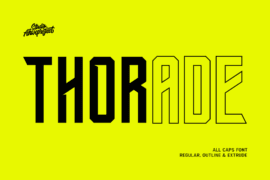 Thorade Demo Font