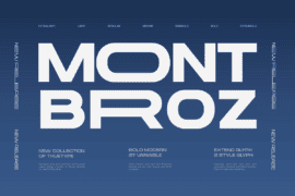 TRT Mont Broz Demo Font Family