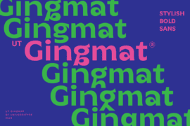 UT Gingmat Demo Font