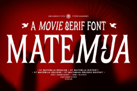 UT Matemija Demo Font