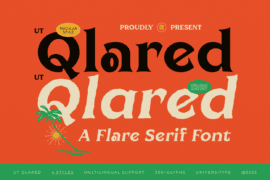 UT Qlared Demo Font