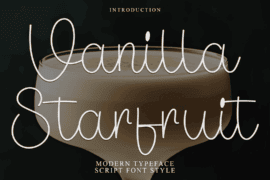 Vanilla Starfruit Font