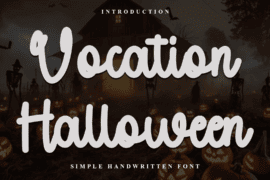 Vocation Halloween Font