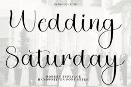 Wedding Saturday Font