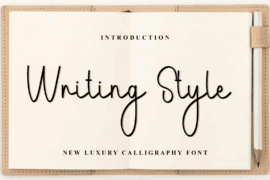 Writing Style Font