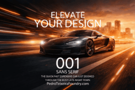 001 Sans Serif.DEMO Font