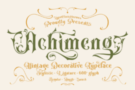Achimeng DEMO Font