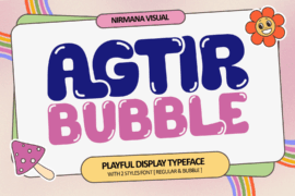 Agtir Bubble Demo Font