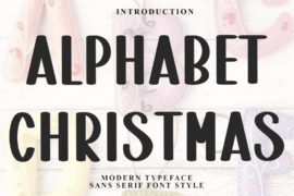 Alphabet Christmas Font
