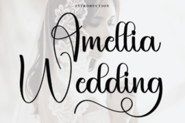 Amellia Wedding Font