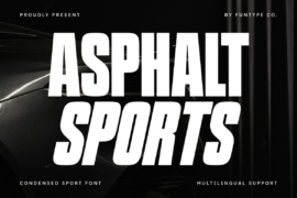 Asphalt Sports Font