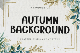 Autumn Background Font