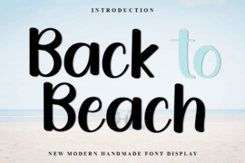 Back To Beach Font