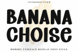 Banana Choise Font