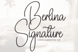 Berlina Signature Font