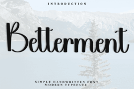Betterment Font