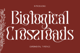 Biological Crossroads Demo Font