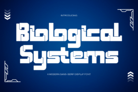 Biological Systems Demo Font