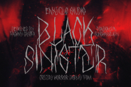 Black Sinister Font