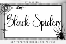 Black Spider Font