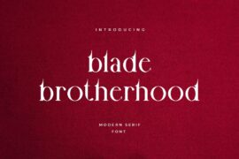 Blade Brotherhood Sharpie Creepy Font