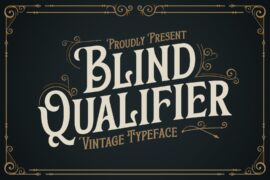 Blind Qualifier Font