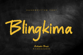 Blingkima Font