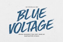 Blue Voltage Font