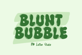 Blunt Bubble Font