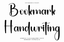Bookmark Handwriting Font