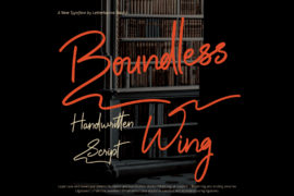 Boundless Wing Free Font