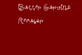 Butter Curving Font