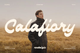 Calafiory Modern Cursive Thick Food Font