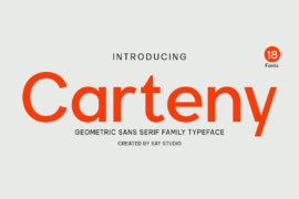 Carteny DEMO Font Family