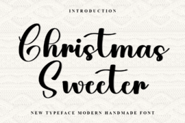 Christmas Sweeter Font