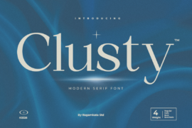 Clusty Demo Font