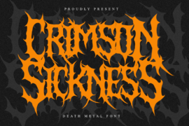 Crimson Sickness Font