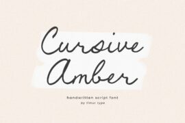 Cursive Amber Font