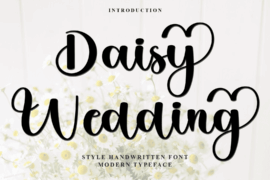 Daisy Wedding Font