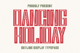 Dancing Holiday Font