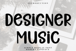 Designer Music Font