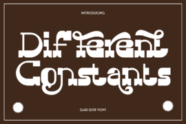 Different Constants Demo Font