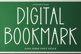 Digital Bookmark Font