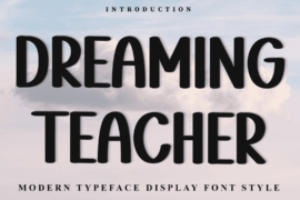 DREAMING TEACHER Font