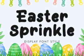 Easter Sprinkle Font