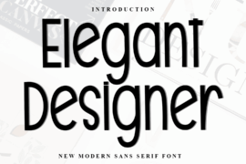 Elegant Designer Font