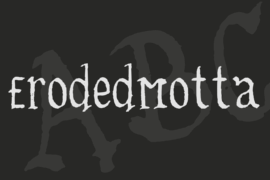 ErodedMotta Font