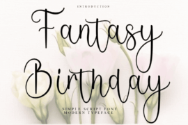 Fantasy Birthday Font