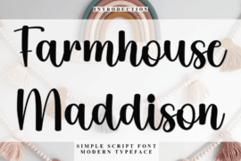 Farmhouse Maddison Font